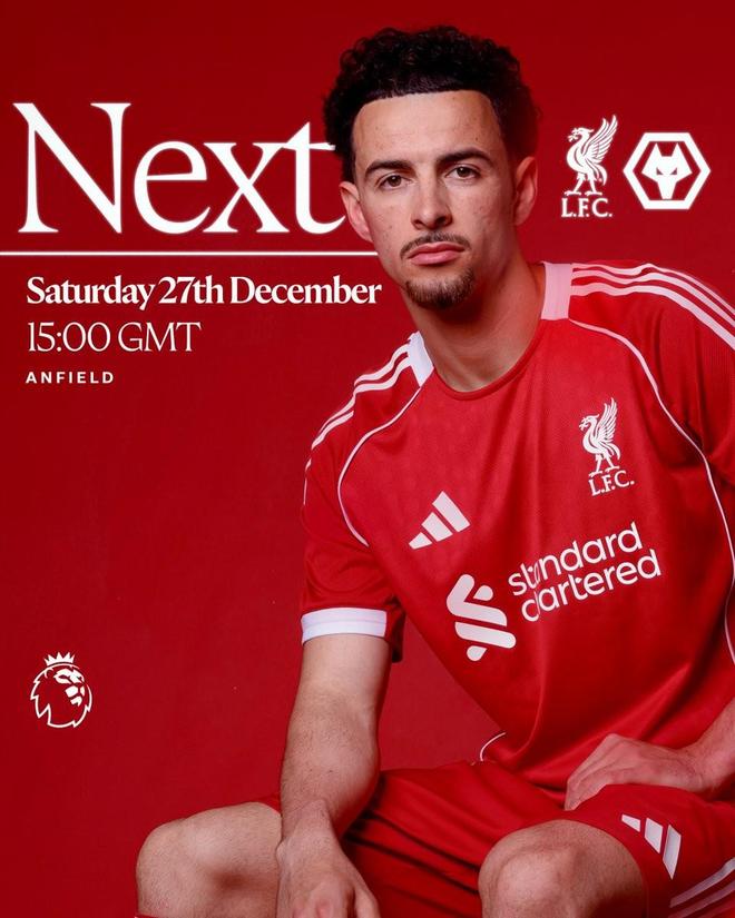 利物浦近17次英超对狼队16胜，且近8次联赛主场交手全胜