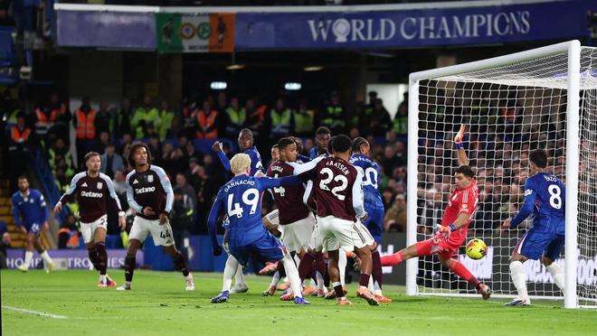 本赛季英超切尔西通过角球打进8球，仅次于阿森纳的10球