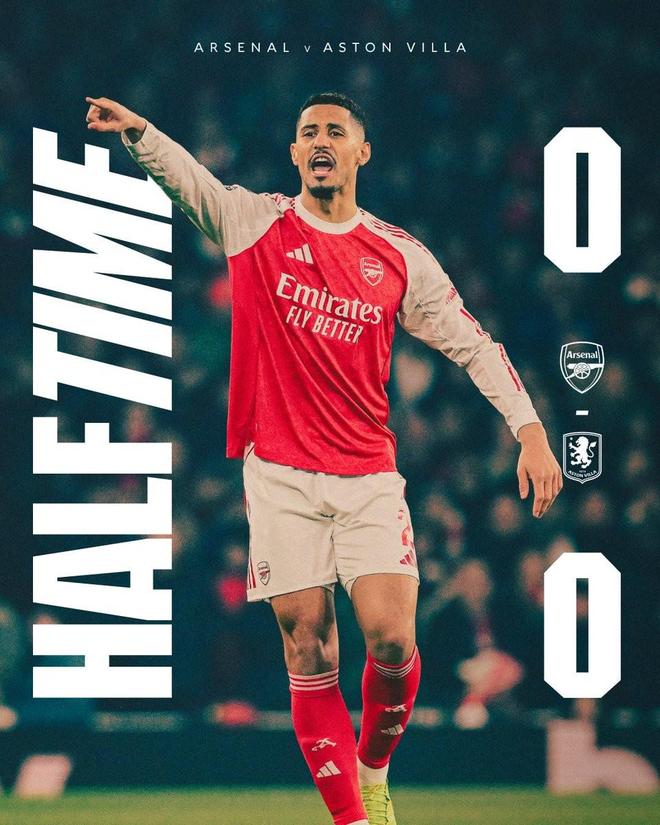 阿森纳近6次英超主场半场0-0保持不败，上次输球正是对阵维拉