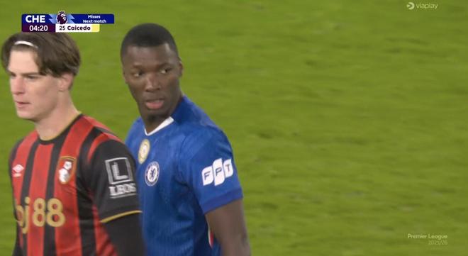 连续三轮染黄并累积五张，凯塞多将在对阵曼城时停赛