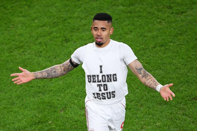 伦敦足球：根据英足总相关规定，热苏斯或因展示宗教标语受罚