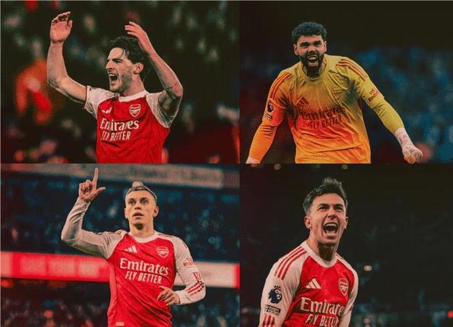 枪手12月最佳球员候选名单：赖斯、拉亚、特罗萨德、苏比门迪