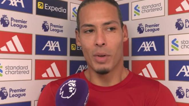 范戴克：比赛整体很胶着，但我们在最后阶段做得不够好