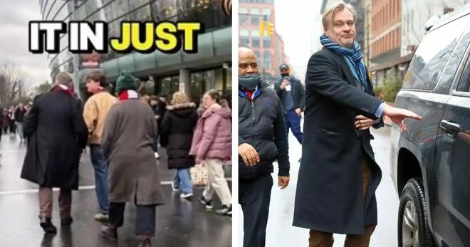 导演诺兰在酋长球场观看阿森纳比赛，并佩戴红白围巾