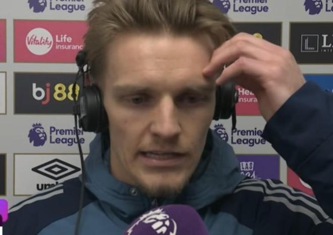 厄德高：我们有很多地方可以做得更好，上半场控球时非常随意