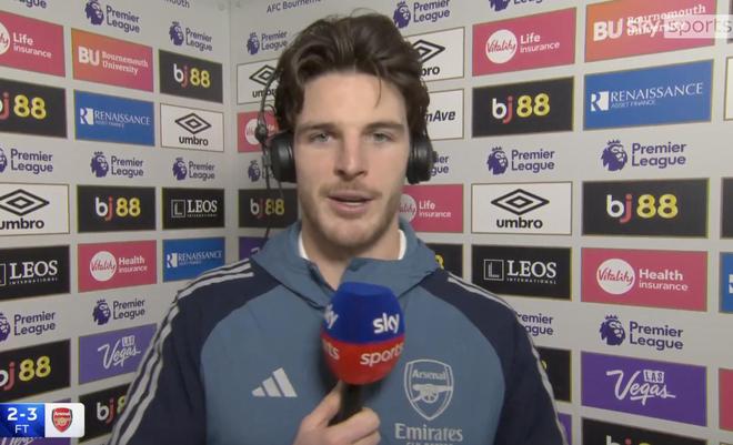 赖斯:有时间也许会看曼城vs切尔西;我们处在很好的位置上