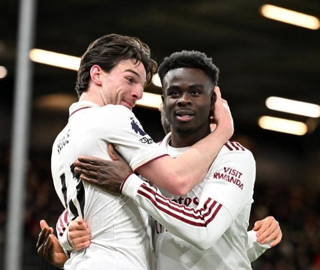 赖斯梅开二度，阿森纳3-2复仇伯恩茅斯5连胜，静待双蓝会自相残杀