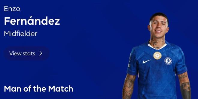 第94分钟绝平，恩佐当选曼城vs切尔西全场最佳球员