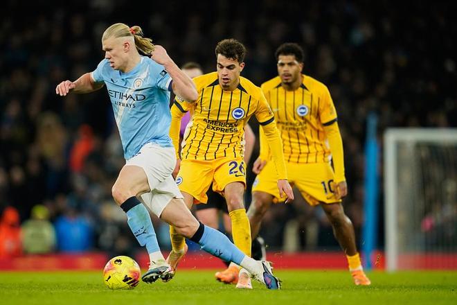 英超3连平新年不胜！曼城1-1布莱顿距榜首5分  哈兰德破荒+失绝杀