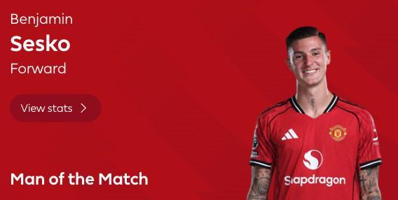 英超首次梅开二度，谢什科当选伯恩利vs曼联全场最佳球员