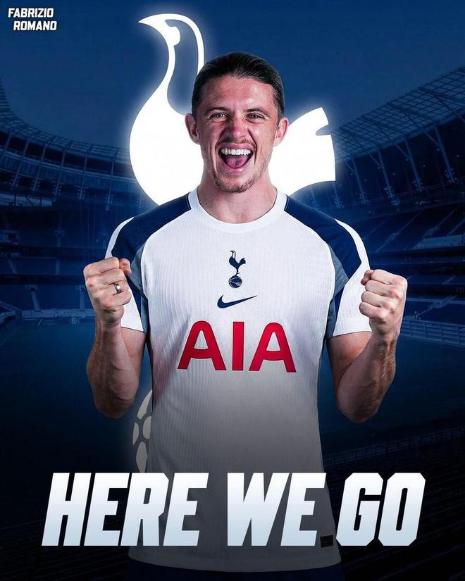 Here we go！罗马诺：热刺将以4000万欧签下加拉格尔