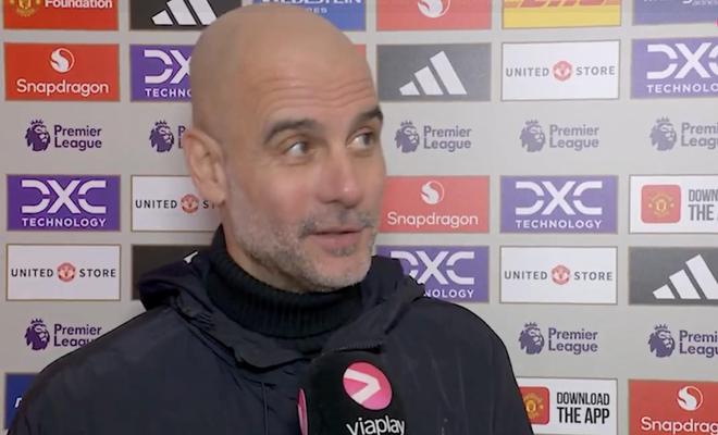 瓜帅：曼联确实更出色；输球绝不仅仅是哈兰德一个人的问题