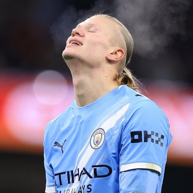 哈兰德已连续7场没非点球进球，为五大联赛生涯最长