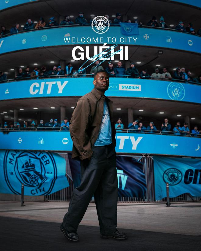 官方：曼城签下水晶宫中卫格伊，据悉转会费2000万镑