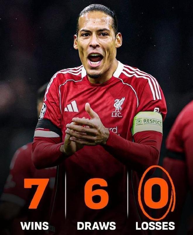 13场不败！欧洲五大联赛独一份，但是困扰利物浦的问题仍然没解决