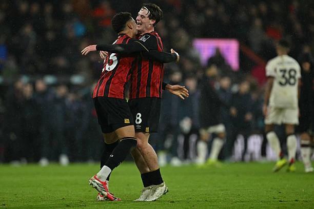 自2023年3月以来，伯恩茅斯首次成功击败利物浦