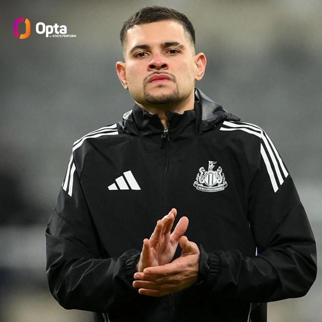 自吉马良斯首秀以来，纽卡在他未出场的9场英超未尝一胜