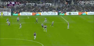 半场：纽卡0-1维拉，布恩迪亚远射建功，托纳利开场造险