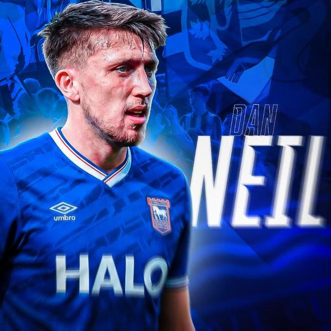 官方：桑德兰中场丹尼尔-尼尔租借加盟英冠伊普斯维奇