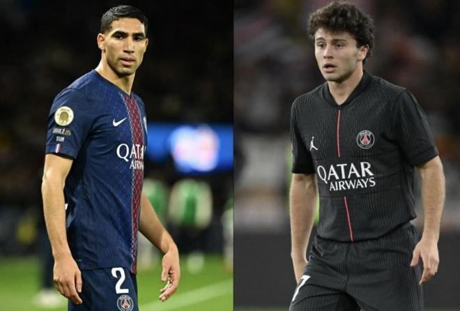 队报：阿什拉夫和若昂-内维斯预计将被列入对阵纽卡的大名单