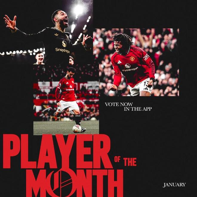 曼联1月最佳球员候选：库尼亚、多古、B费