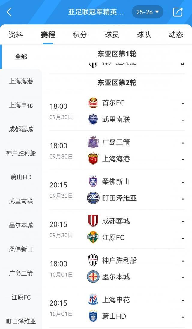 怎么说？中超前三周中出战亚冠：蓉城申花vsK联赛，海港客战广岛