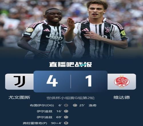 尤文41维达德共31975名球迷观看，现场能坐69000人