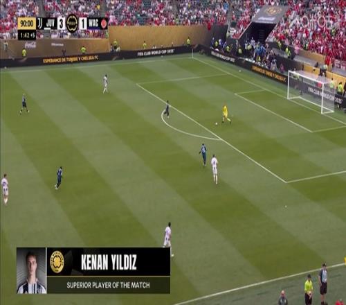 独造3球！伊尔迪兹当选尤文41维达德一役全场最佳