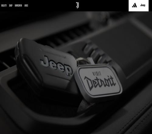 官方：尤文与Jeep和VisitDetroit达成新的球衣胸前广告赞助协议