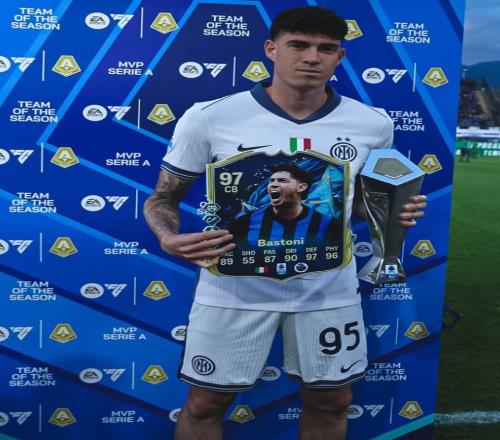 能力值97！巴斯托尼当选FC25意甲最佳后卫