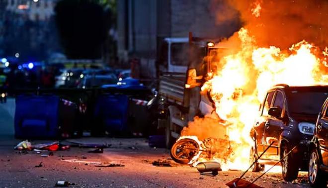 国米vs热那亚赛前发生冲突，意天空：警方逮捕5名热那亚球迷