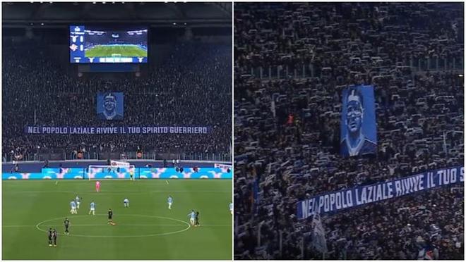 拉齐奥球迷用Tifo纪念米哈：你的勇士精神在拉齐奥人心中永存