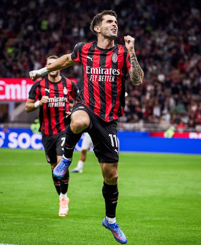 又是普利西奇！半场压哨破门，轰赛季第10球，拉比奥头球助攻