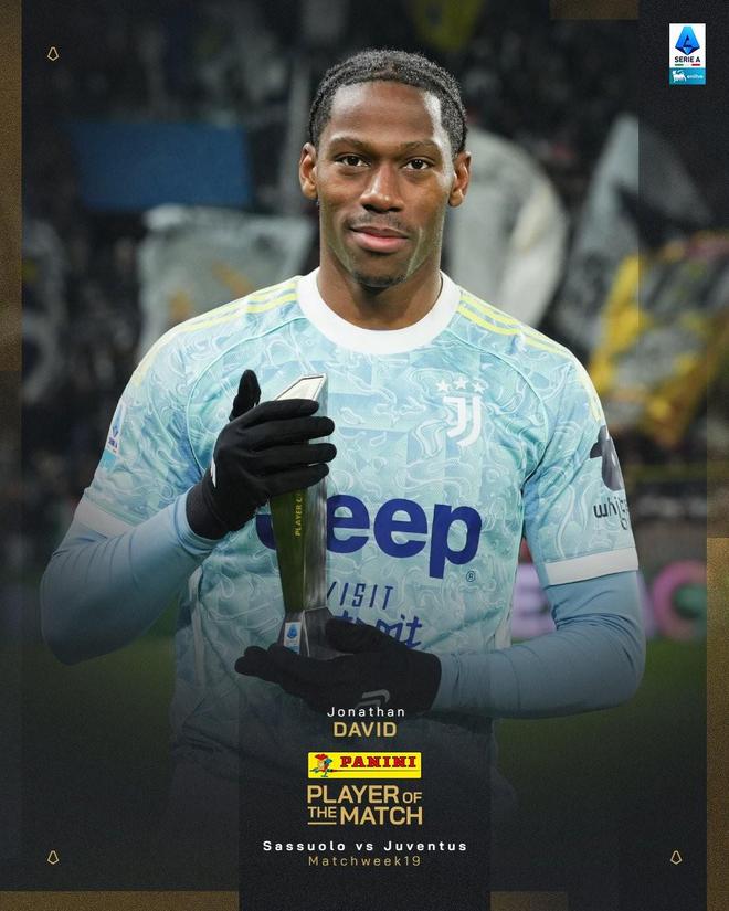 一分钟传射，乔纳森-戴维当选萨索洛vs尤文全场最佳