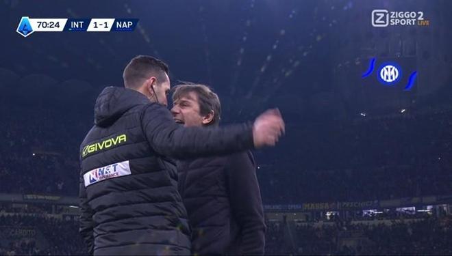 又染红了，孔蒂因国米获得点球对裁判爆粗口被罚下