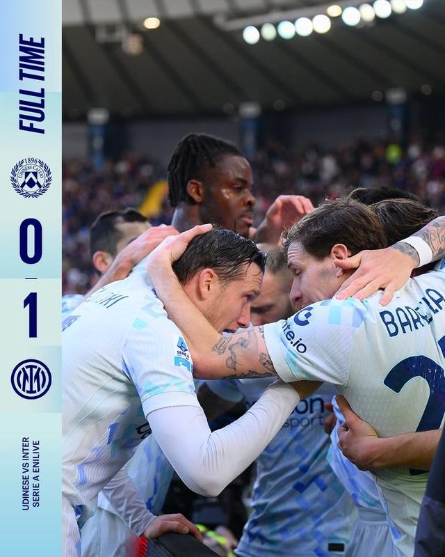 国米本赛季意甲11场零封，联赛同期所有球队第一