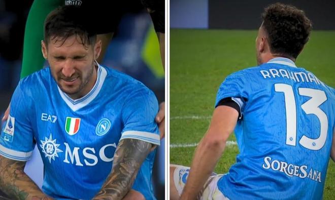 迪马济奥：波利塔诺和拉赫马尼屈肌疼痛，可能缺席与尤文比赛