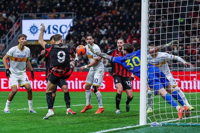 AC米兰1-0莱切 升至联赛第二