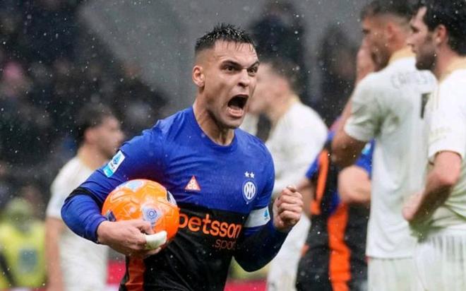 国米六球大胜比萨 六分差强势领跑意甲