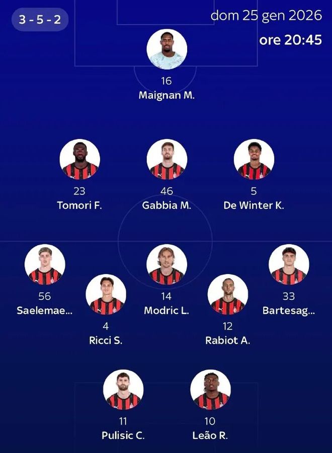 预告丨预测首发出炉，莱奥搭档普利西奇