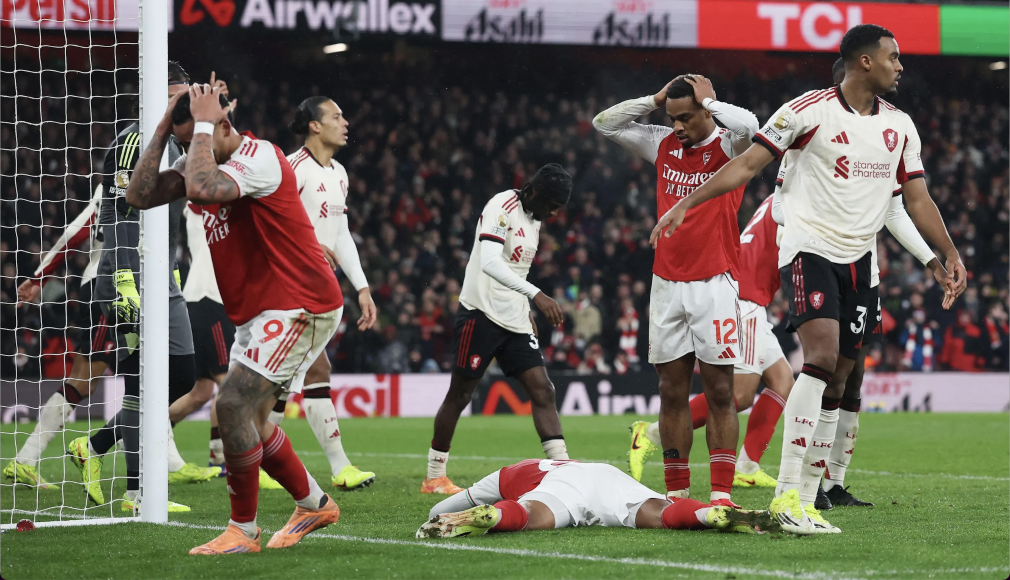 英超焦点战：阿森纳战平利物浦