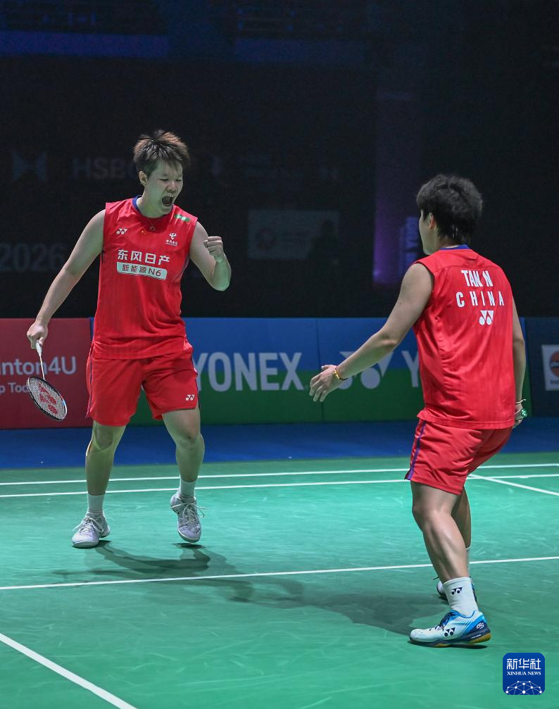 印度羽毛球公开赛：刘圣书/谭宁晋级女双决赛