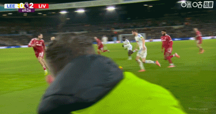 利兹联扳回一球，科纳特禁区放铲送点，勒温点射破门