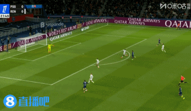 法甲-巴黎5-0雷恩距榜首1分 K77双响马尤卢传射+中框拉莫斯破门