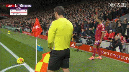 萨拉赫角球助攻！埃基蒂克头球破门达成双响，利物浦2-0领先