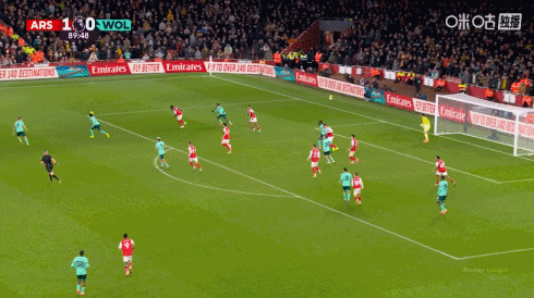 阿森纳第90分钟遭扳平！马内传中到禁区，阿洛科达尔头球破门