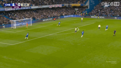 啊？埃弗顿后场回传失误送单刀大礼，加纳乔低射打偏了