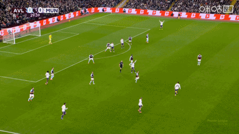 看不懂的操作，乌加特中场处长传，直接大脚踢出底线