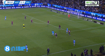 美妙弧线！内雷斯第39分钟世界波破门，那不勒斯拔头筹