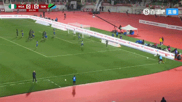 伊沃比斜传，阿雅伊头球轻松破门，尼日利亚1-0领先坦桑尼亚